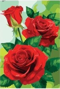 Алые розы