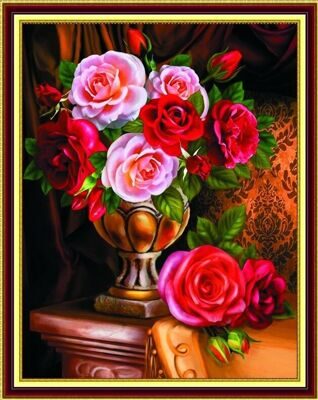 Букет очаровательных  роз 3D