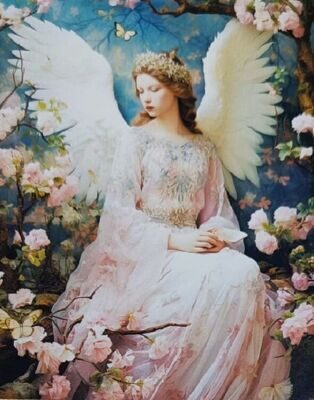 Ангел в цветущем саду